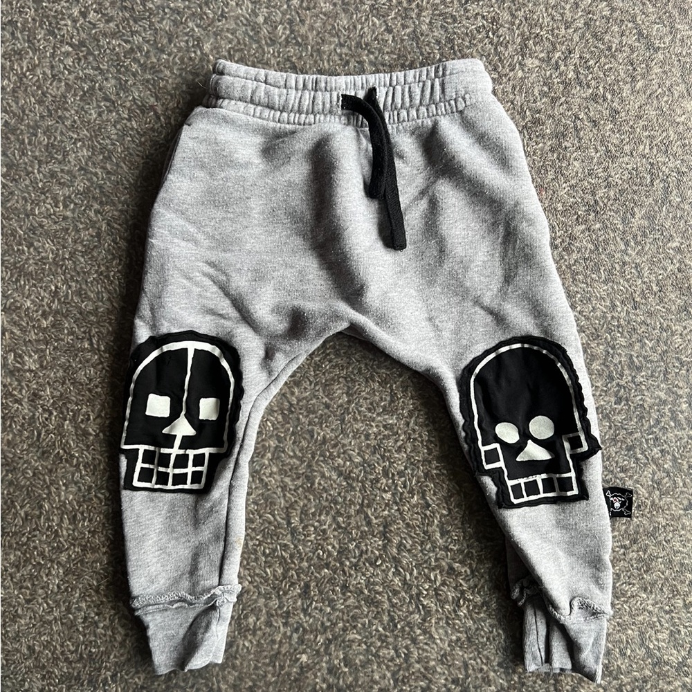 NuNuNu Skull Robot Patch Baggy Baby 12-18M Unisex Joggers